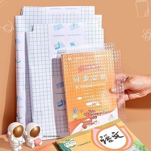 3 Different Size Transparent Sticker Books Cover - Pack of 30