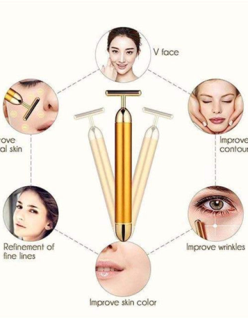 Gold Energy Beauty Bar for Pulse Firming Vibration Massager