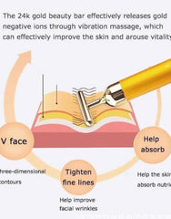Gold Energy Beauty Bar for Pulse Firming Vibration Massager