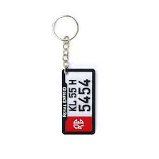 CUSTOMIZED 4D NUMBER PLATE KEYCHAIN