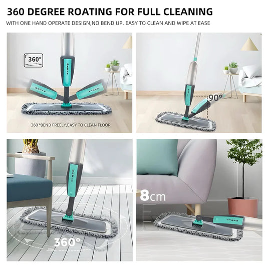 360Clean™️ Floor Cleaning Spray Mop with Cleaning Pad
